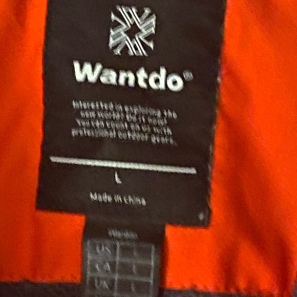 Wantdo Winter Puffer Jacket Red/Black Size Large - Picture 7 of 10